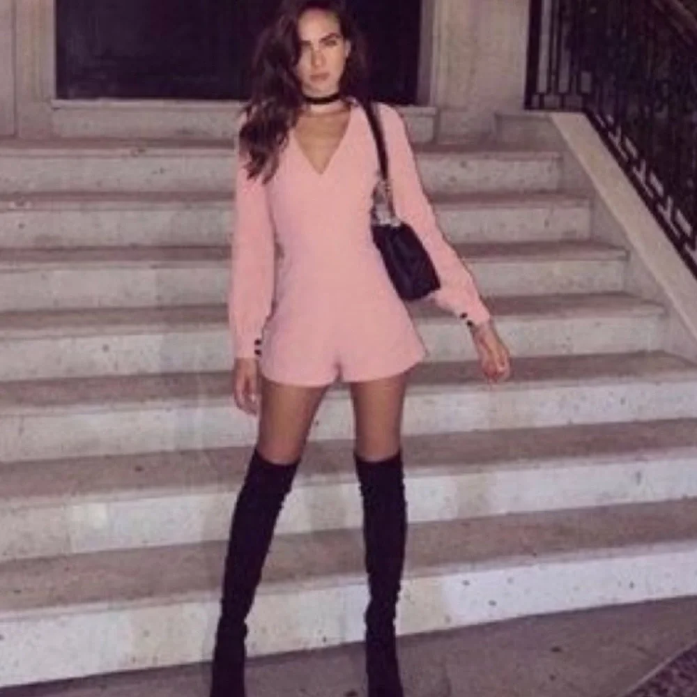 Alexis Kourtney long sleeve romper